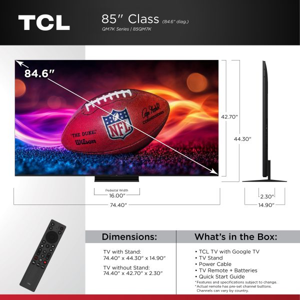 TCL QM7K Mini LED 4K Smart TV with Halo Control System 144Hz Gaming-2